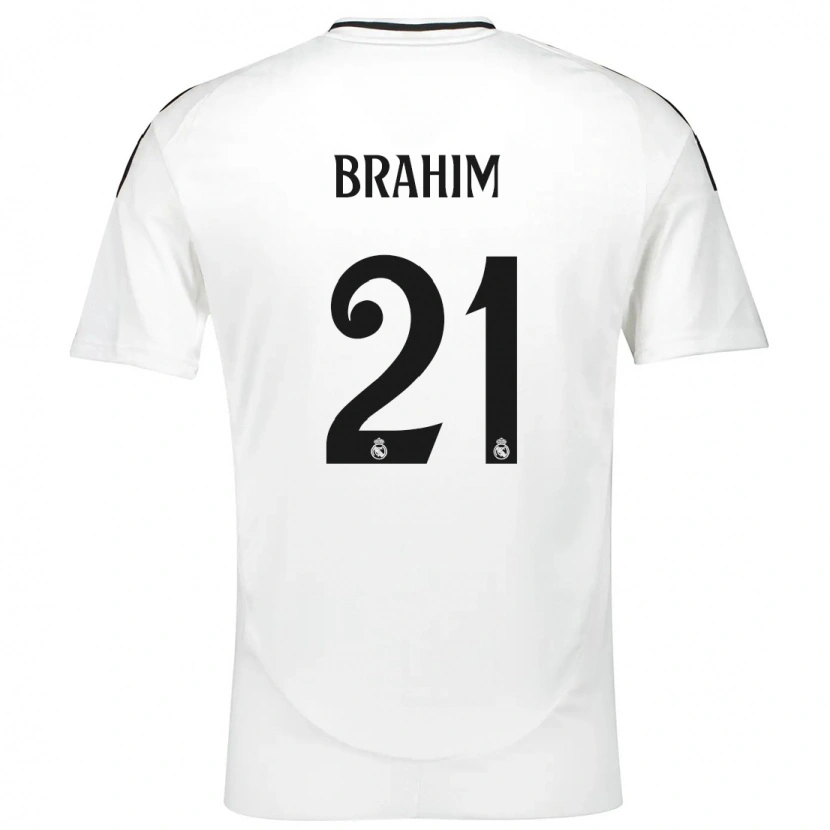 Danxen Kid Brahim Díaz #21 White Home Jersey 2024/25 T-Shirt