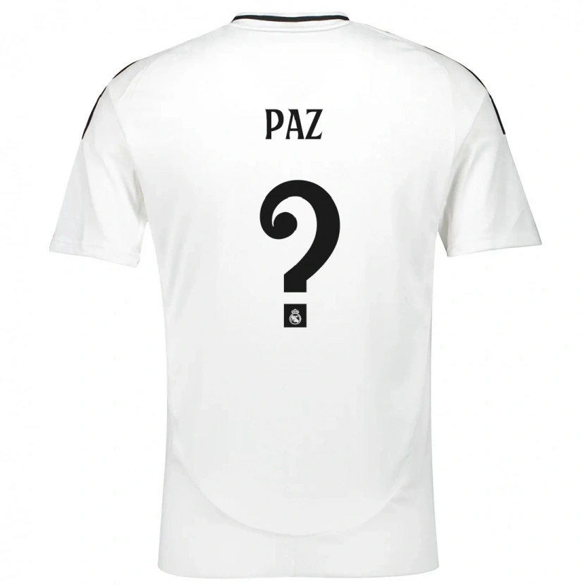 Danxen Kid Nico Paz #0 White Home Jersey 2024/25 T-Shirt