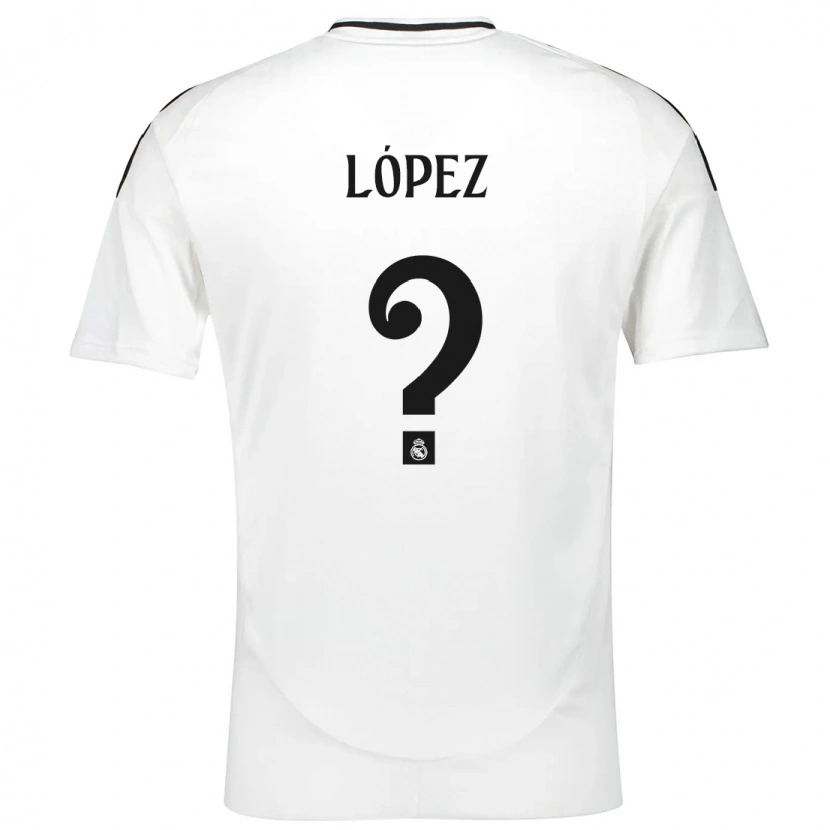 Danxen Kid Noel López #0 White Home Jersey 2024/25 T-Shirt