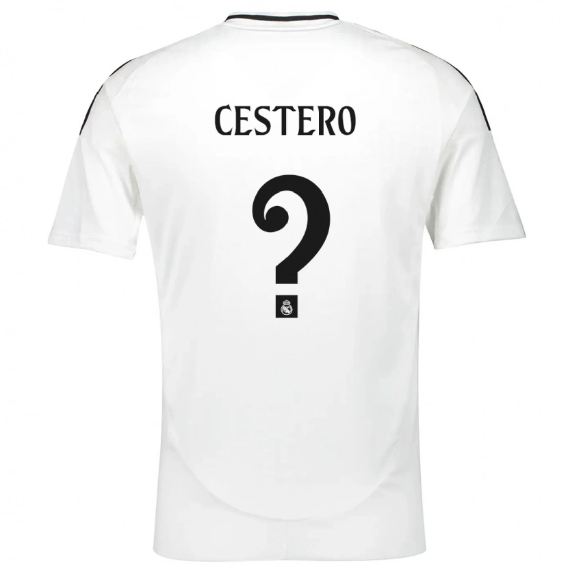 Danxen Kid Jorge Cestero #0 White Home Jersey 2024/25 T-Shirt