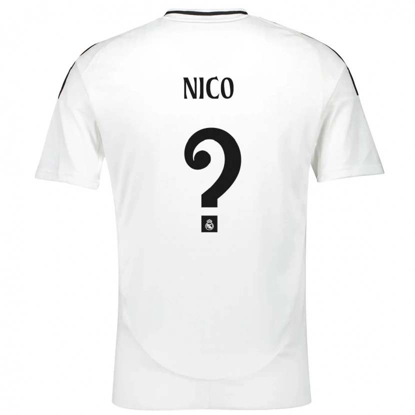 Danxen Kid Nico Sánchez #0 White Home Jersey 2024/25 T-Shirt