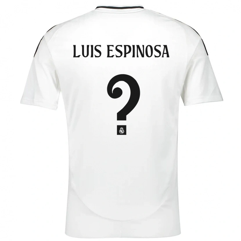 Danxen Kid José Luis Espinosa #0 White Home Jersey 2024/25 T-Shirt