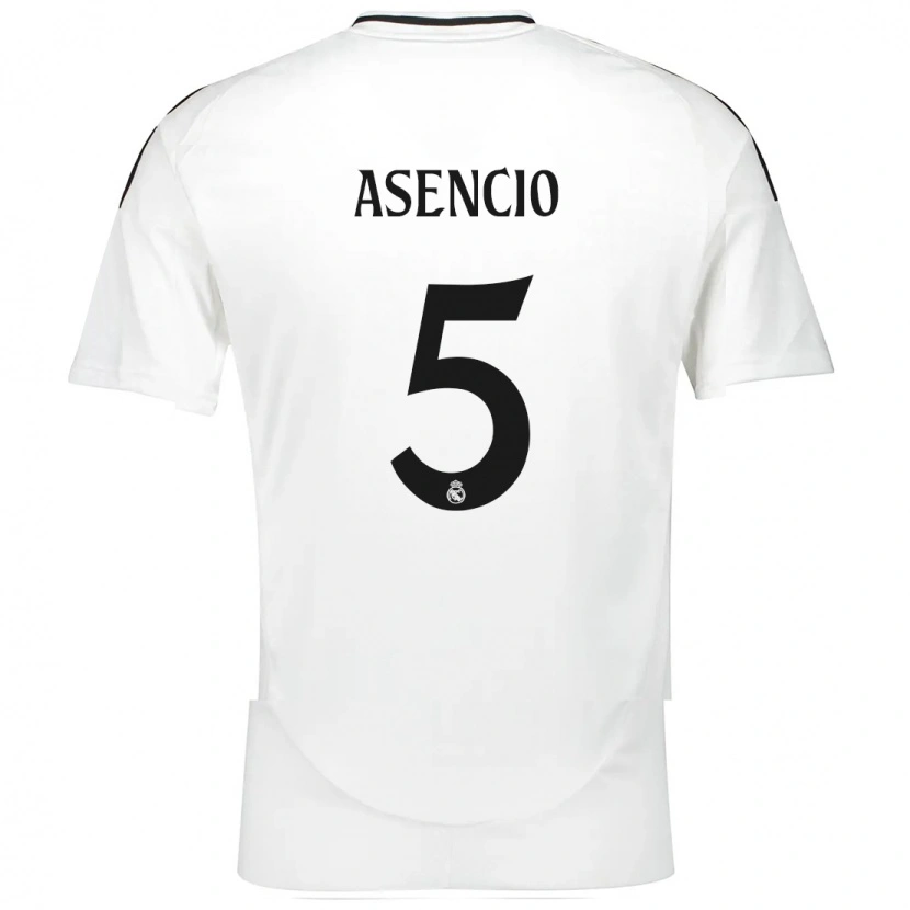 Danxen Kid Raúl Asencio #5 White Home Jersey 2024/25 T-Shirt