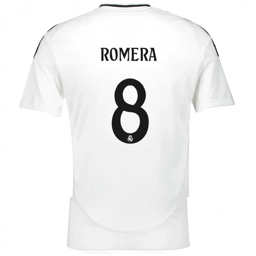 Danxen Kid Miguel Romera #8 White Home Jersey 2024/25 T-Shirt