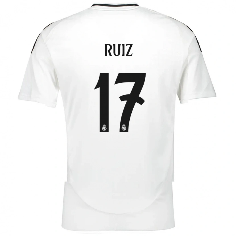 Danxen Kid David Ruiz #17 White Home Jersey 2024/25 T-Shirt