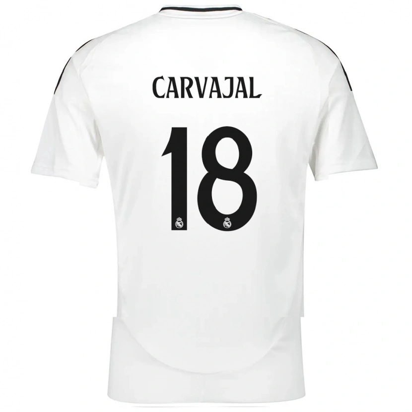 Danxen Kid Ángel Carvajal #18 White Home Jersey 2024/25 T-Shirt