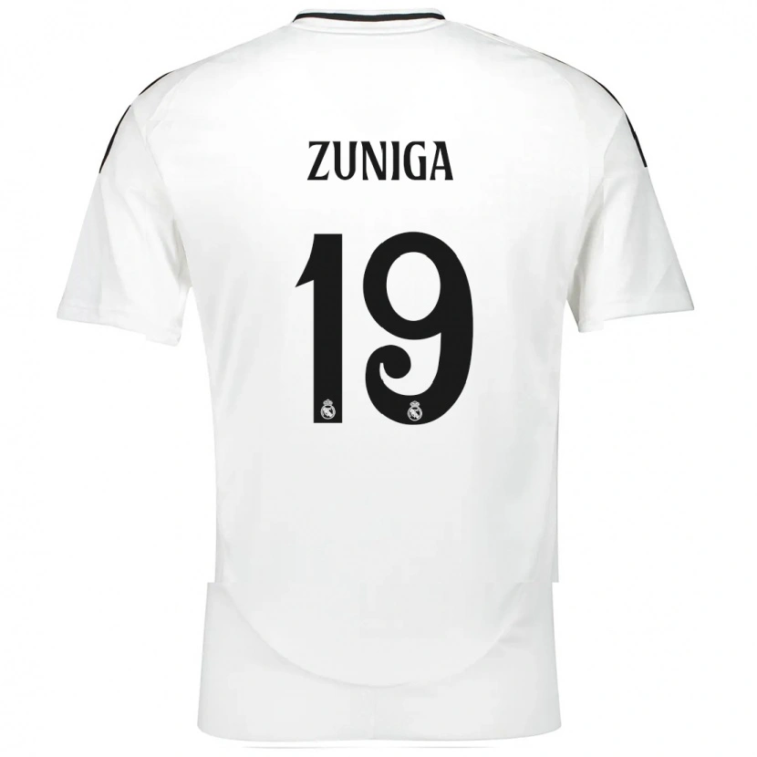 Danxen Kid Loren Zúñiga #19 White Home Jersey 2024/25 T-Shirt