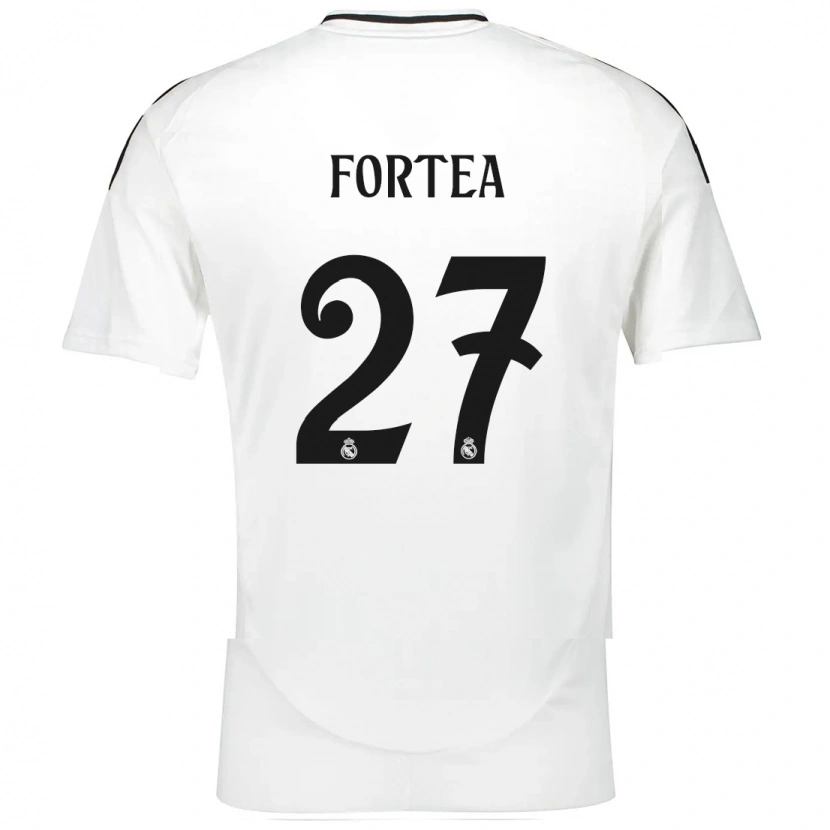 Danxen Kid Jesús Fortea #27 White Home Jersey 2024/25 T-Shirt