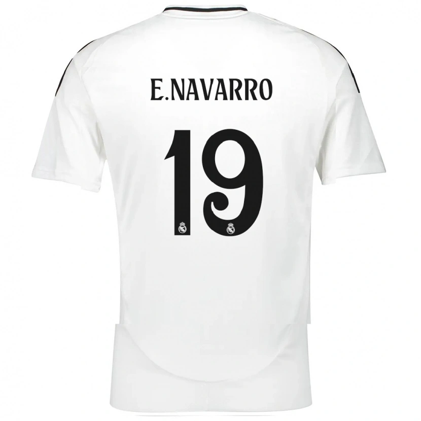 Danxen Kid Eva Navarro #19 White Home Jersey 2024/25 T-Shirt