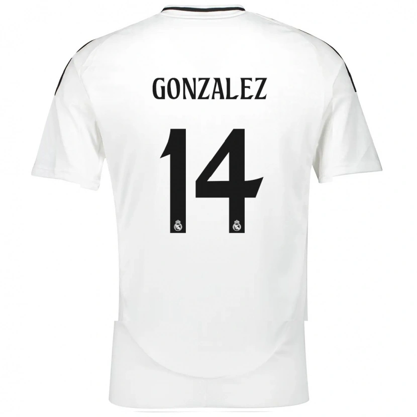 Danxen Kid David González #14 White Home Jersey 2024/25 T-Shirt