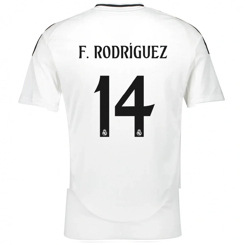 Danxen Kid Fer Rodríguez #14 White Home Jersey 2024/25 T-Shirt