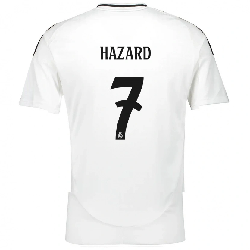 Danxen Kid Eden Hazard #7 White Home Jersey 2024/25 T-Shirt