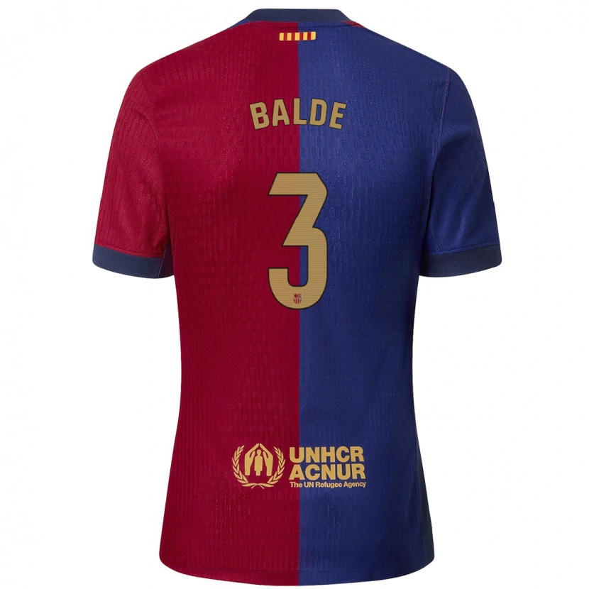 Danxen Kid Alejandro Balde #3 Blue Red Home Jersey 2024/25 T-Shirt