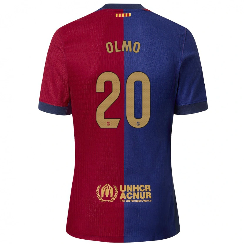 Danxen Kid Dani Olmo #20 Blue Red Home Jersey 2024/25 T-Shirt