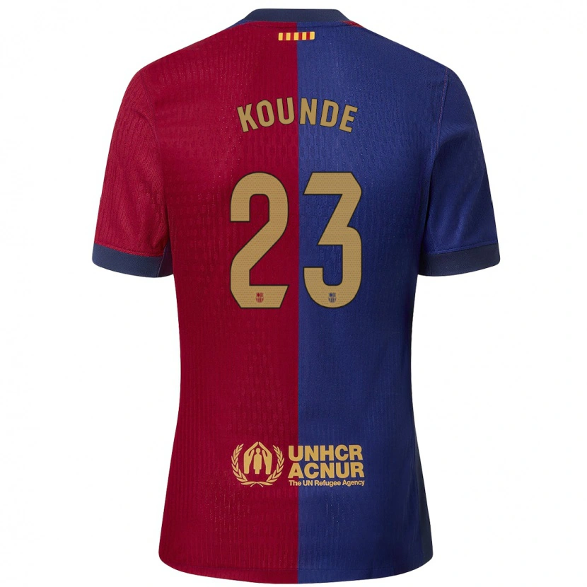 Danxen Kid Jules Koundé #23 Blue Red Home Jersey 2024/25 T-Shirt