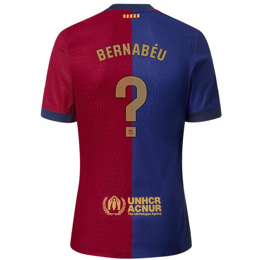 Danxen Kid Pol Bernabéu #0 Blue Red Home Jersey 2024/25 T-Shirt