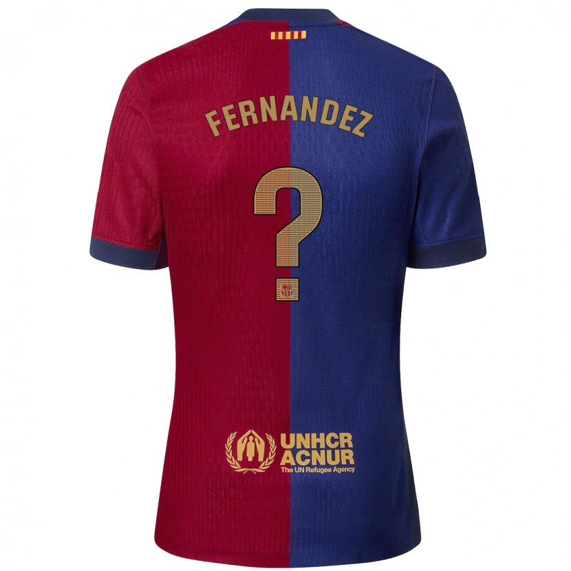 Danxen Kid Pedro Fernández #0 Blue Red Home Jersey 2024/25 T-Shirt