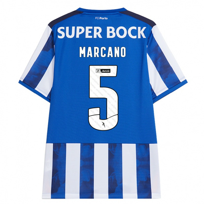 Danxen Kid Iván Marcano #5 Blue White Home Jersey 2024/25 T-Shirt