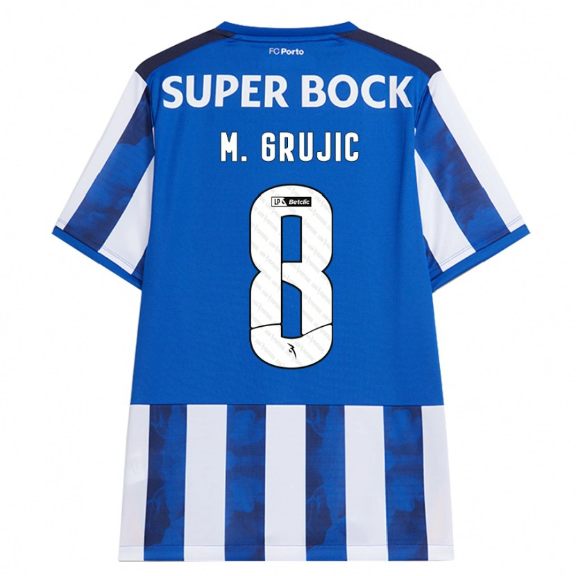 Danxen Kid Marko Grujic #8 Blue White Home Jersey 2024/25 T-Shirt