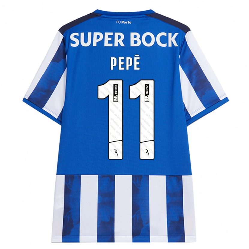 Danxen Kid Pepê #11 Blue White Home Jersey 2024/25 T-Shirt