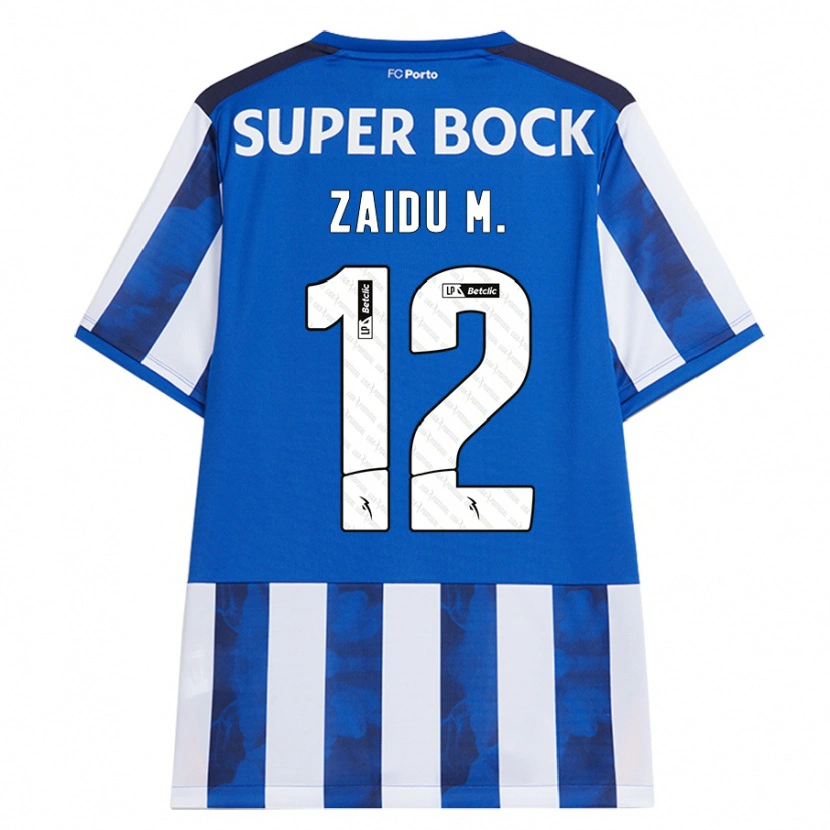 Danxen Kid Zaidu #12 Blue White Home Jersey 2024/25 T-Shirt