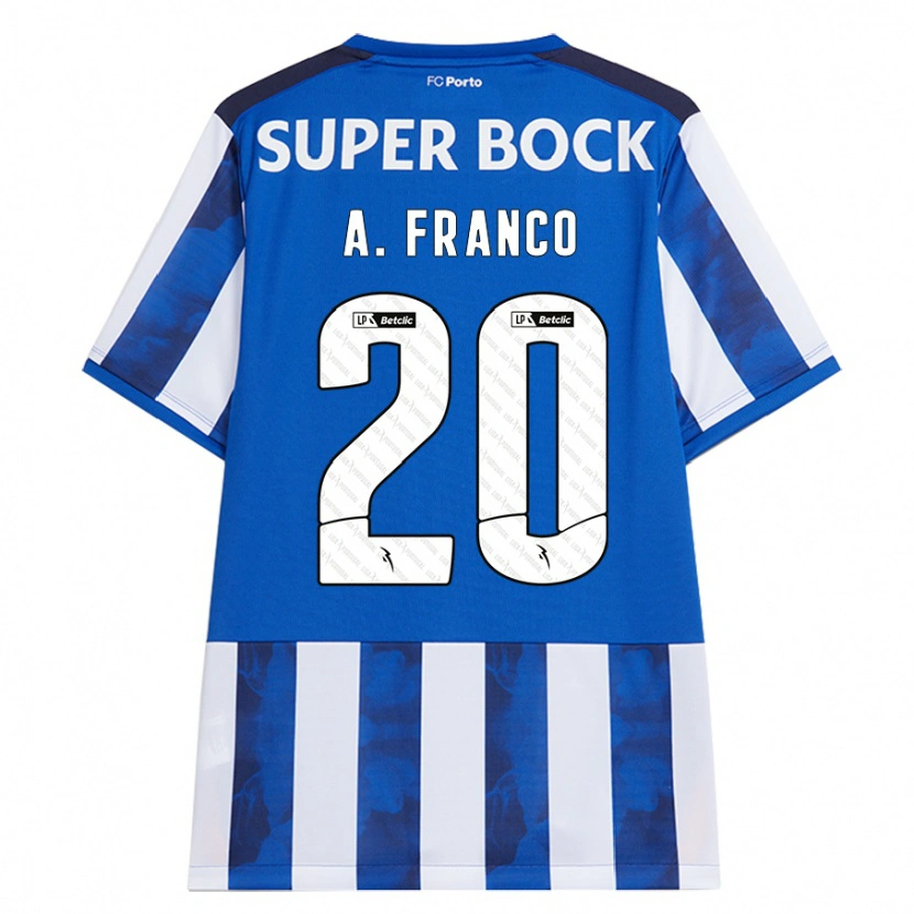 Danxen Kid André Franco #20 Blue White Home Jersey 2024/25 T-Shirt