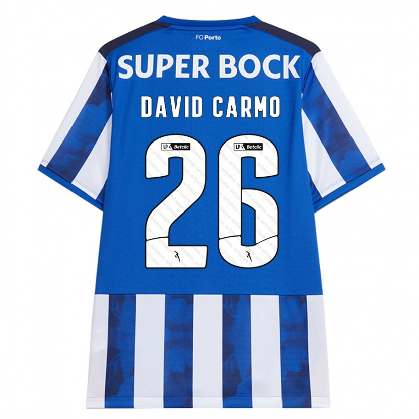 Danxen Kid David Carmo #26 Blue White Home Jersey 2024/25 T-Shirt