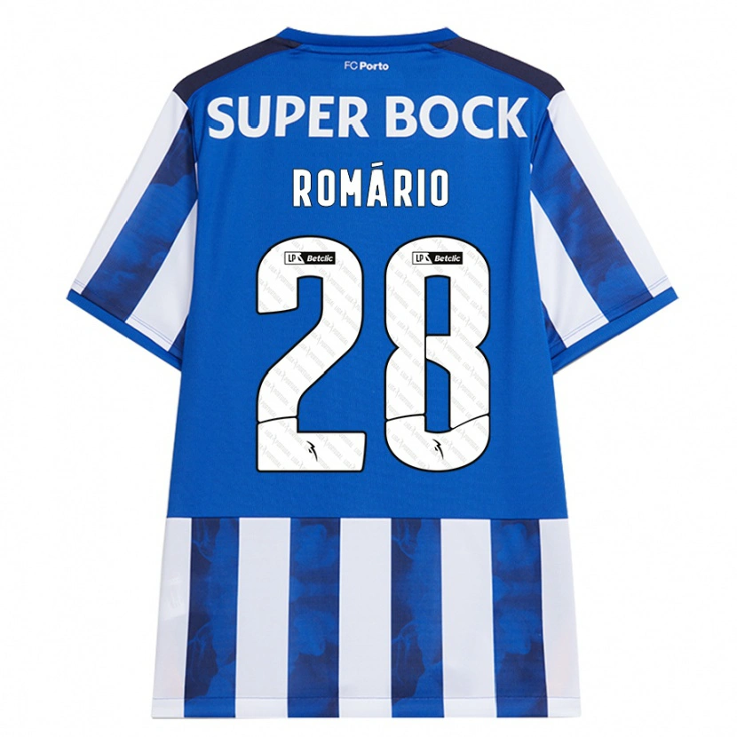 Danxen Kid Romário Baró #28 Blue White Home Jersey 2024/25 T-Shirt