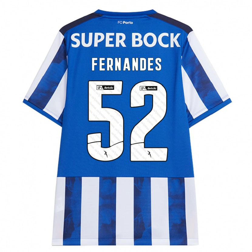 Danxen Kid Martim Fernandes #52 Blue White Home Jersey 2024/25 T-Shirt