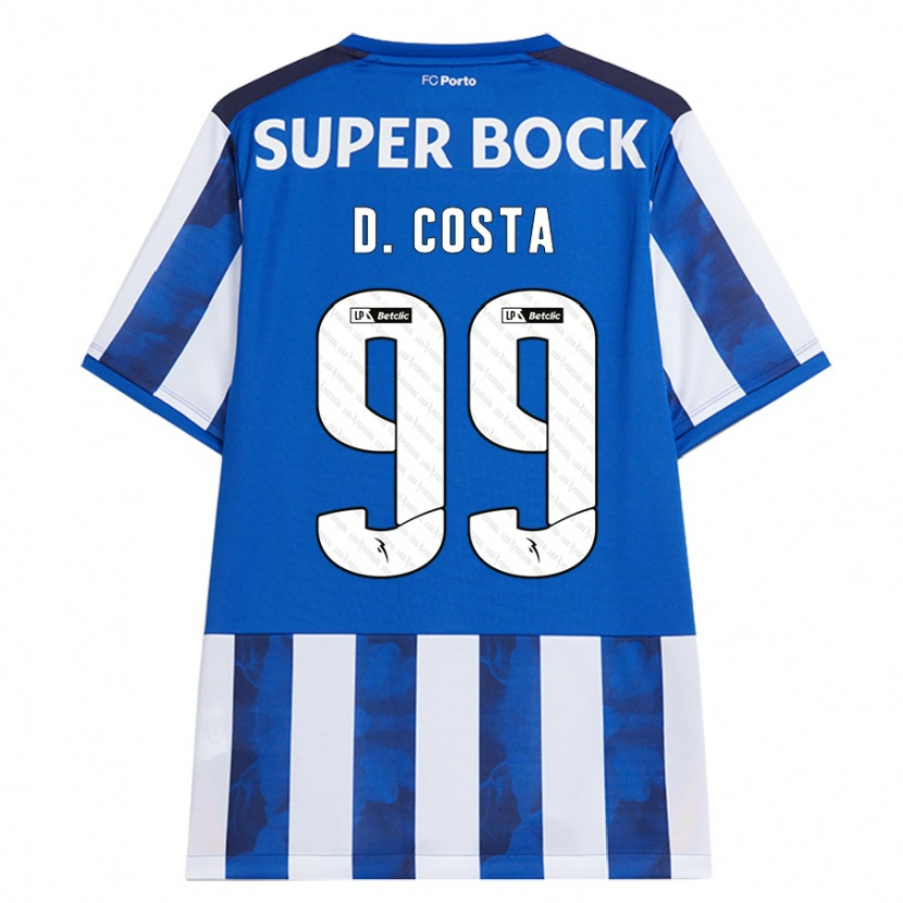 Danxen Kid Diogo Costa #99 Blue White Home Jersey 2024/25 T-Shirt