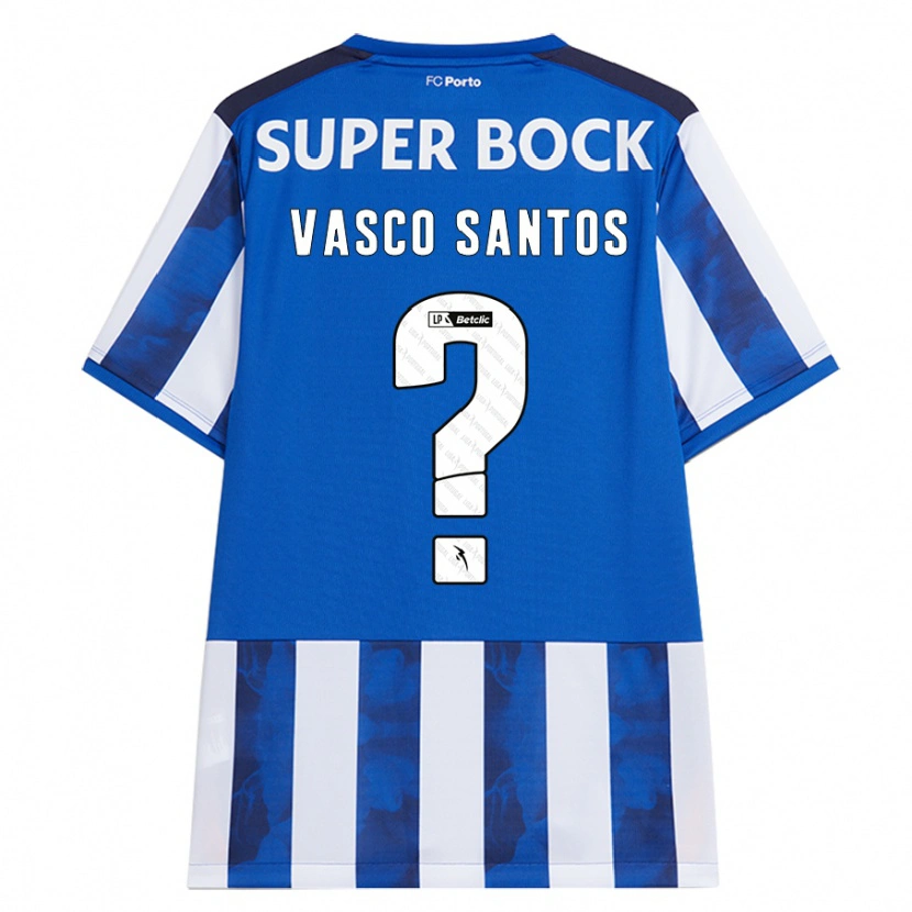 Danxen Kid Vasco Santos #0 Blue White Home Jersey 2024/25 T-Shirt