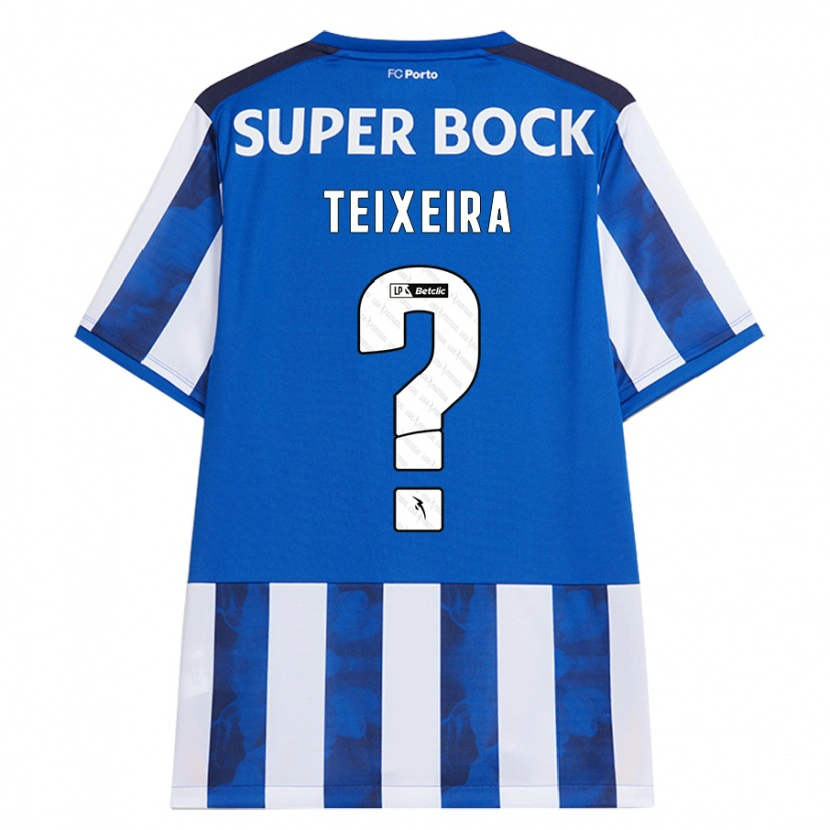 Danxen Kid Gonçalo Teixeira #0 Blue White Home Jersey 2024/25 T-Shirt