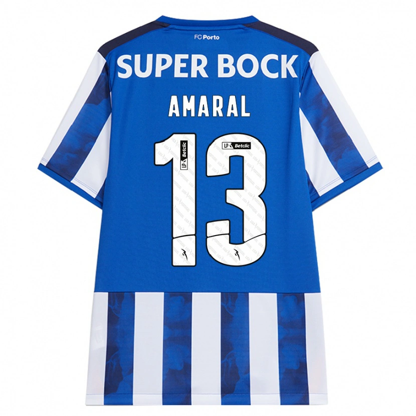 Danxen Kid Fábio Amaral #13 Blue White Home Jersey 2024/25 T-Shirt