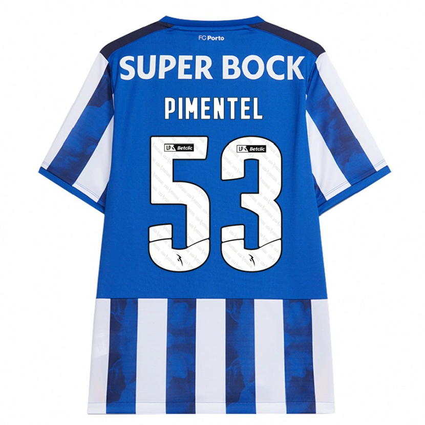 Danxen Kid Eric Pimentel #53 Blue White Home Jersey 2024/25 T-Shirt