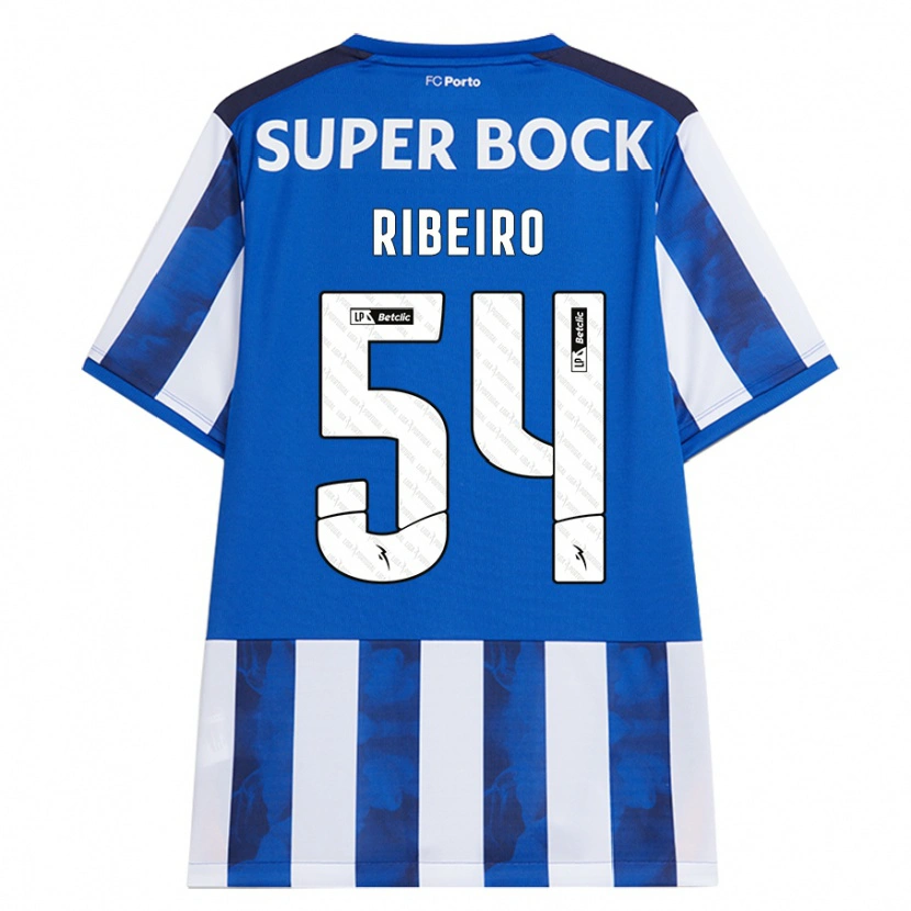 Danxen Kid António Ribeiro #54 Blue White Home Jersey 2024/25 T-Shirt