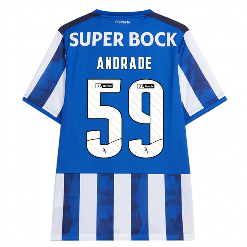 Danxen Kid Tiago Andrade #59 Blue White Home Jersey 2024/25 T-Shirt