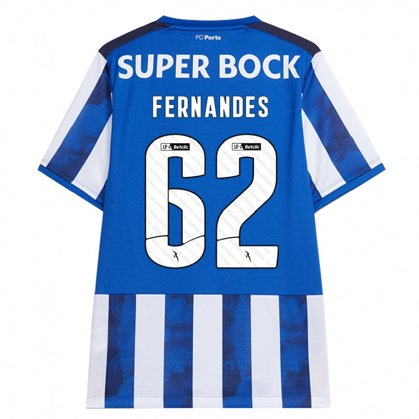 Danxen Kid Rodrigo Fernandes #62 Blue White Home Jersey 2024/25 T-Shirt