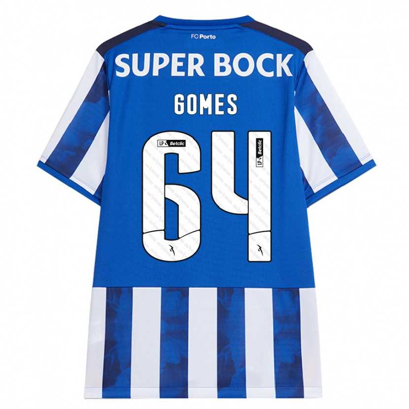 Danxen Kid Luís Gomes #64 Blue White Home Jersey 2024/25 T-Shirt