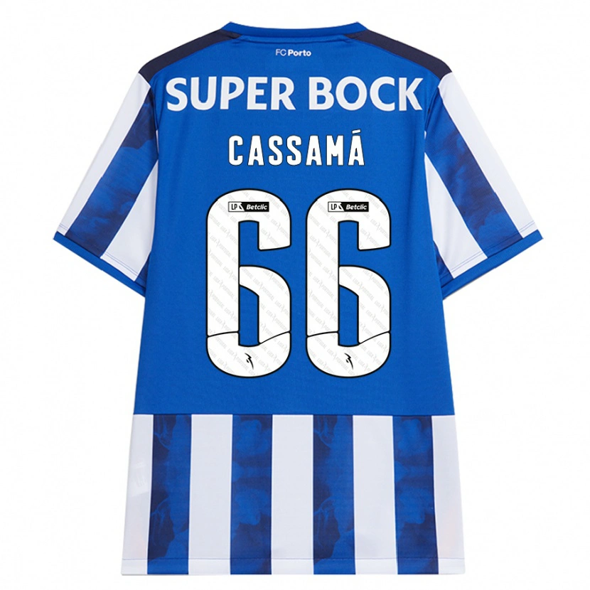 Danxen Kid Adramane Cassamá #66 Blue White Home Jersey 2024/25 T-Shirt