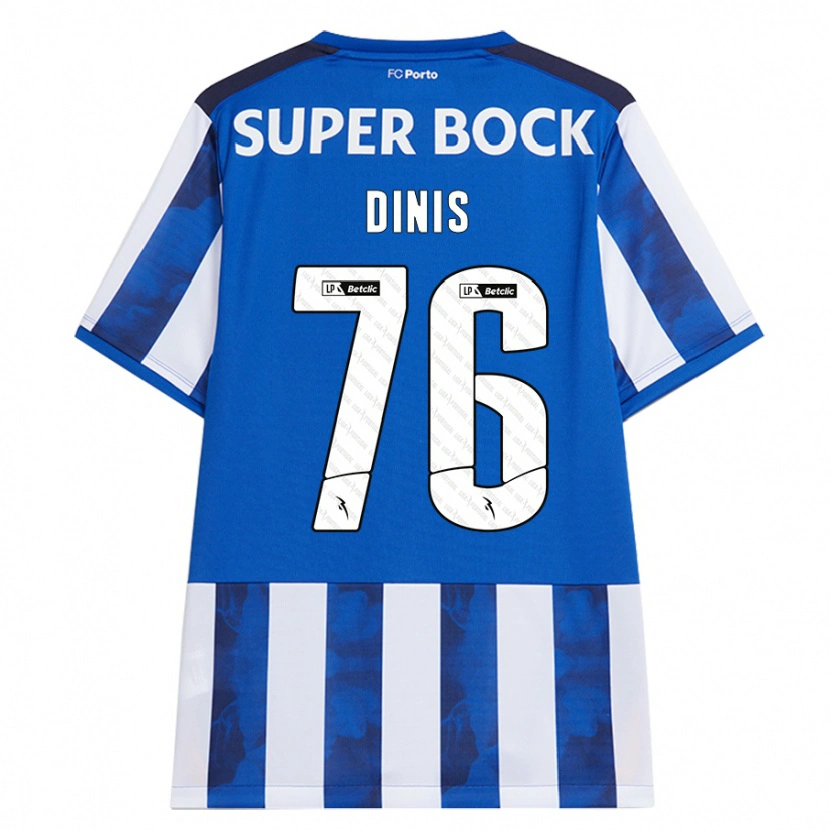 Danxen Kid Dinis #76 Blue White Home Jersey 2024/25 T-Shirt