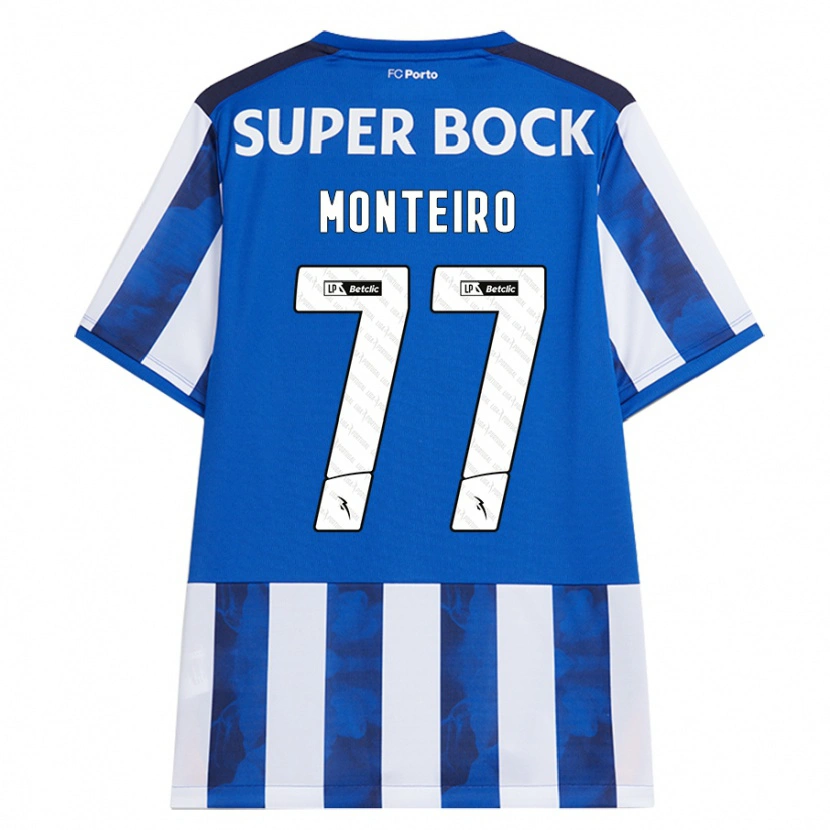 Danxen Kid Rui Monteiro #77 Blue White Home Jersey 2024/25 T-Shirt