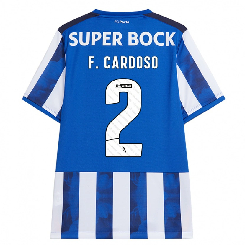 Danxen Kid Fábio Cardoso #2 Blue White Home Jersey 2024/25 T-Shirt