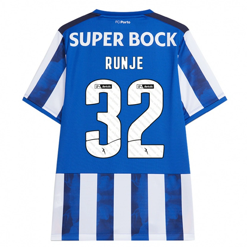 Danxen Kid Roko Runje #32 Blue White Home Jersey 2024/25 T-Shirt