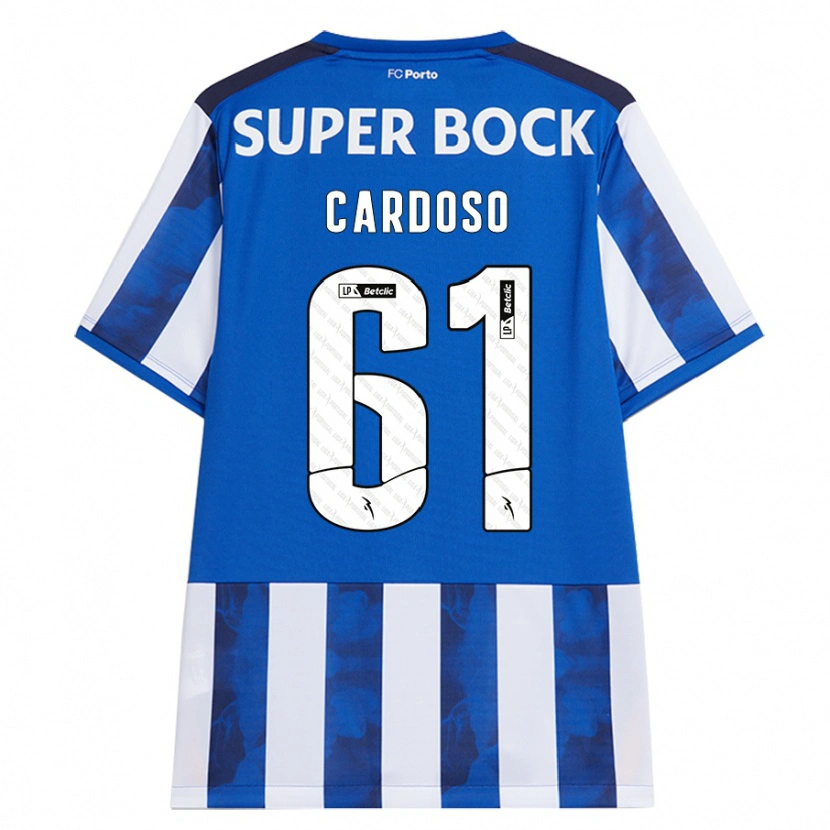 Danxen Kid Ivan Cardoso #61 Blue White Home Jersey 2024/25 T-Shirt