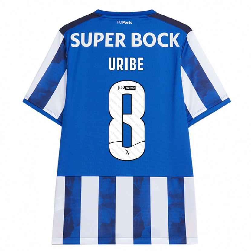 Danxen Kid Mateus Uribe #8 Blue White Home Jersey 2024/25 T-Shirt