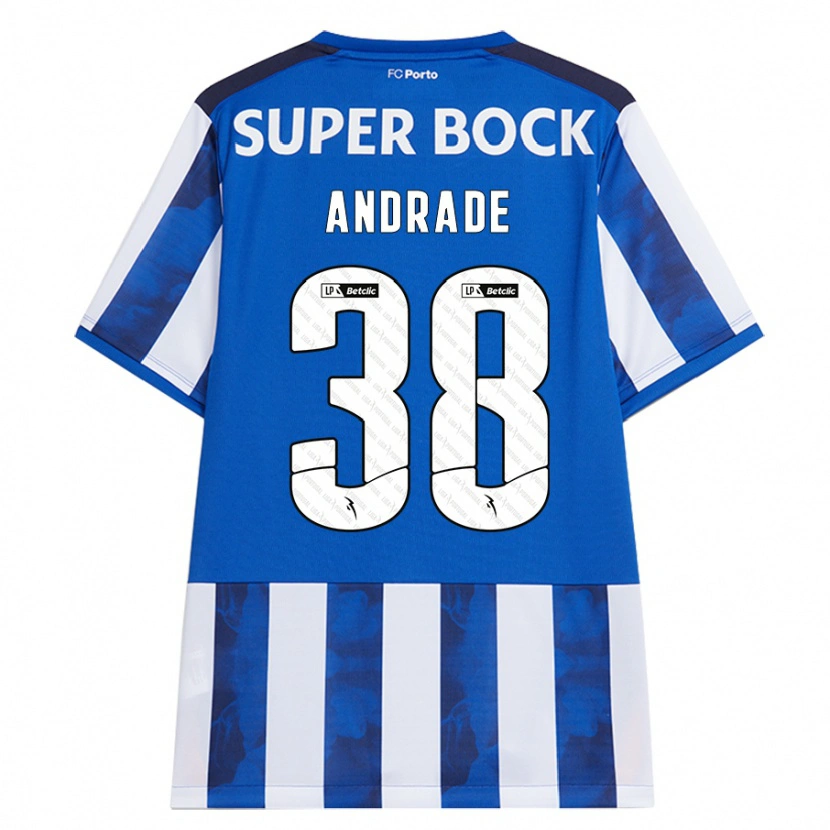 Danxen Kid Fernando Andrade #38 Blue White Home Jersey 2024/25 T-Shirt