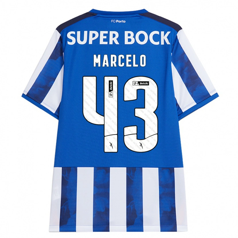 Danxen Kid Joao Marcelo #43 Blue White Home Jersey 2024/25 T-Shirt