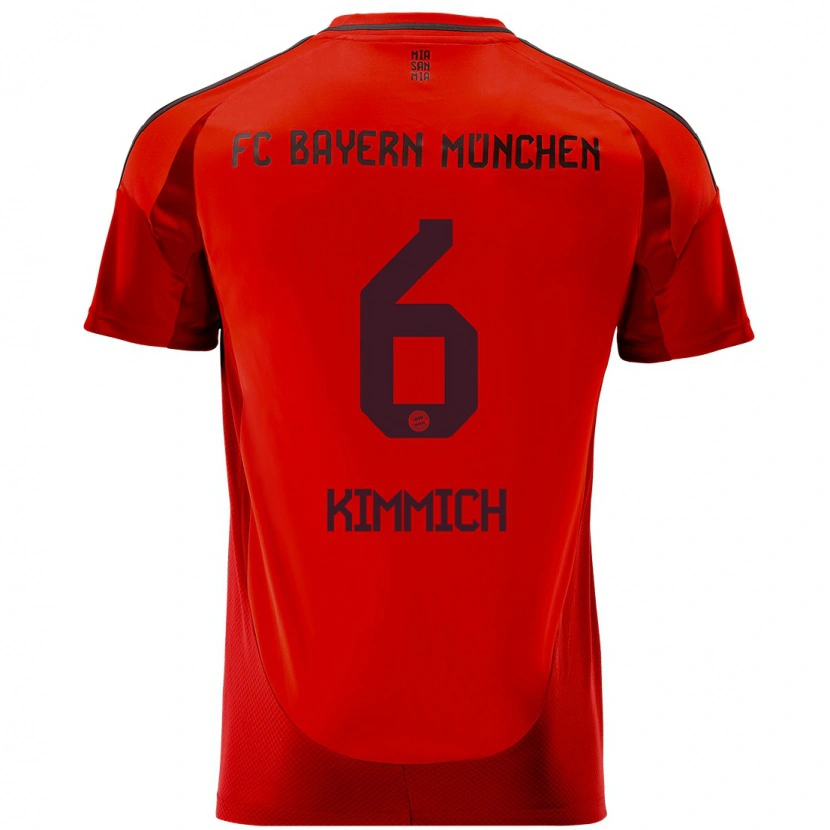 Danxen Kid Joshua Kimmich #6 Red Home Jersey 2024/25 T-Shirt