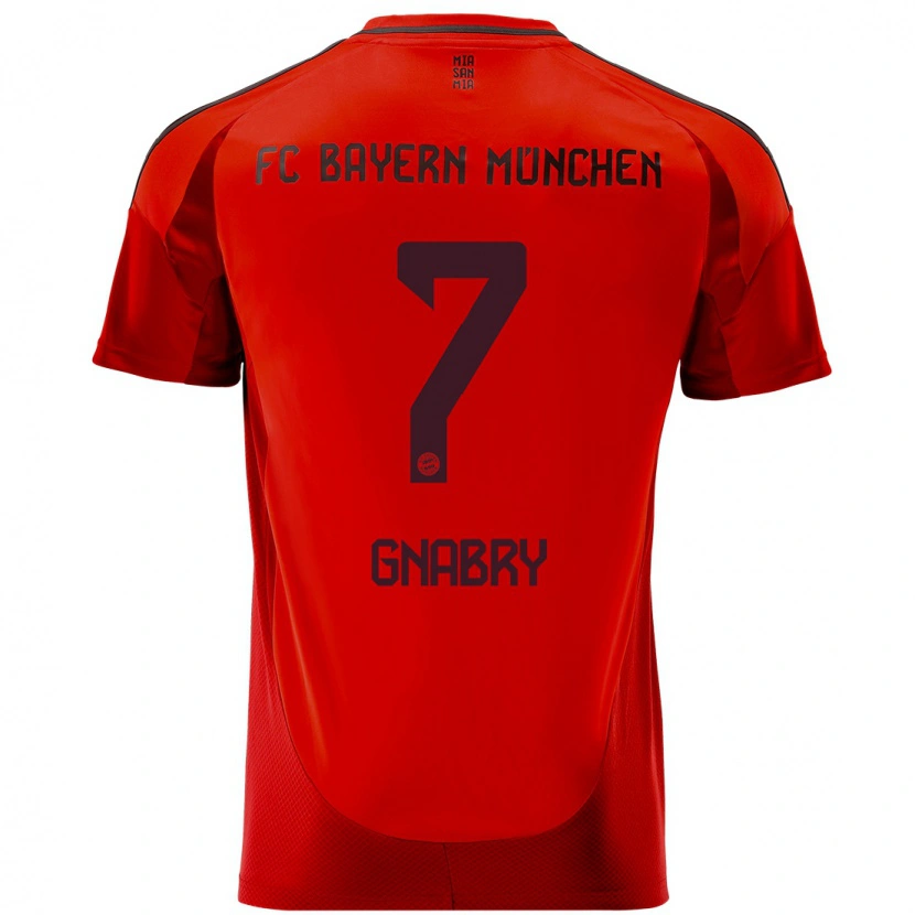 Danxen Kid Serge Gnabry #7 Red Home Jersey 2024/25 T-Shirt