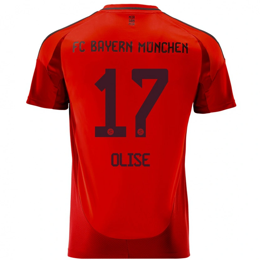 Danxen Kid Michael Olise #17 Red Home Jersey 2024/25 T-Shirt